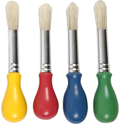 Creativ Company kinderkwasten set - korte ronde kwasten voor kinderen