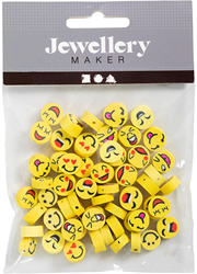 Creativ Company set de perles smiley - perles figuratives colorées 60 pièces