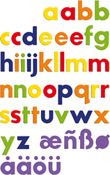 Quercetti magnetische letters kleurrijk 48 stuks educatief speelgoed