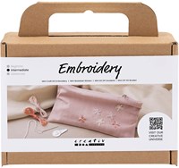 Creativ Company kit broderie pochette - coffret créatif fleurs