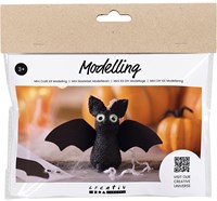 Creativ Company Mini kit loisirs créatifs chauves-souris pâte Halloween