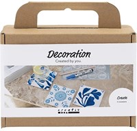 Creativ Company coffret créatif dessous de verre en porcelaine à décorer