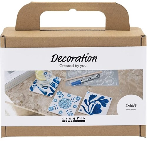 Creativ Company creatieve hobbyset porseleinen onderzetters tekenen
