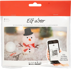 Creativ Company set de jouets miniatures porte lutin bonhomme de neige Noël