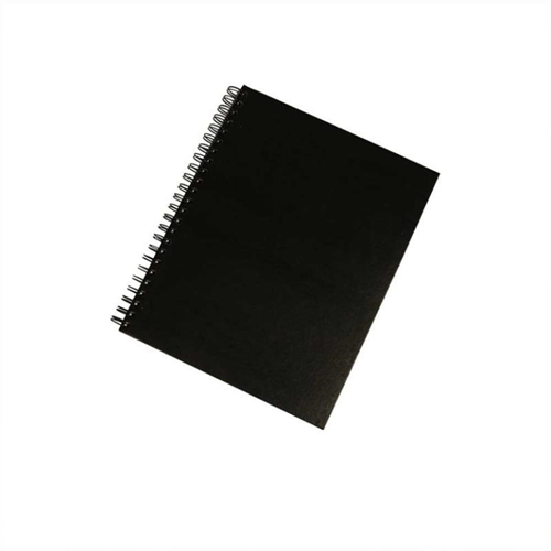 Creativ Company notitieboek spiraal zwart 50 pagina's 120gr papier
