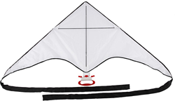 Creativ Company vlieger nylon 130x60 cm wit schilderen decoreren