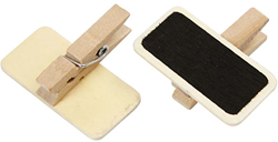Creativ Company schoolbord met wasknijper houten krijtbord 12 stuks