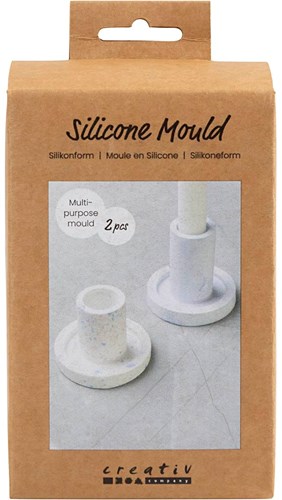 Creativ Company moule en silicone bougeoir - moule de coulée pour loisirs créatifs