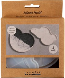 Creativ Company moule en silicone coquillage pour plâtre et résine 2 pcs