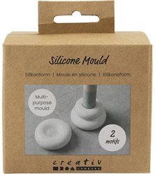 Creativ Company moule en silicone bougeoir forme donut transparent mat