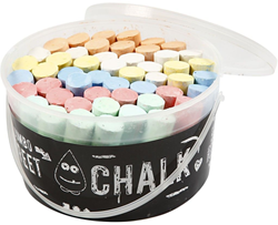 Creativ Company stoepkrijt jumbo set 50 stuks - kleurrijk buitenspeelgoed