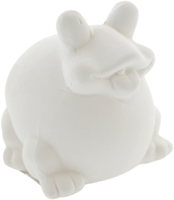 Creativ Company spaarpot kikker terracotta wit 8 cm decoratie