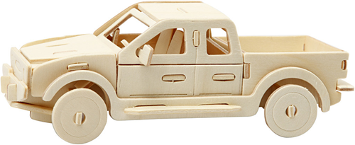 Creativ Company puzzle 3D voiture en bois - kit à assembler 19,5x8x12 cm