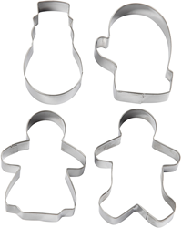 Creativ Company koekjesvormen uitsteekvormen set 8 cm koekmannen 4 stuks