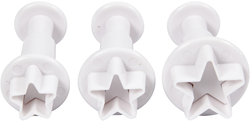 Creativ Company emporte-pièces étoile plastique pâte à biscuits 3 pièces