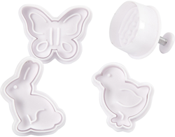 Creativ Company CC Uitsteekvormen met Stempel 5 cm Pasen 4 stuks