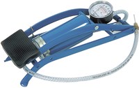 Megaform voetpomp met manometer voor ballen en fietsen - compact