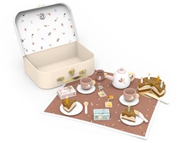 Speedy Monkey service à thé en bois anniversaire - set de jouets pour enfants