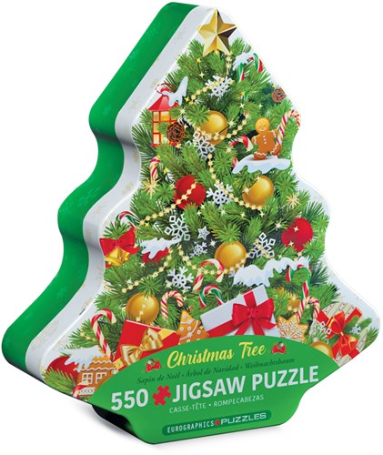 Eurographics kerstpuzzel Christmas Tree Tin - 550 stukjes puzzelplezier-2