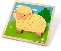Bigjigs Grote Ophefbare Schapen Puzzel