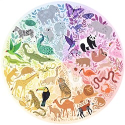 Ravensburger Puzzel 500 stukjes Round puzzle - Circle of colors - Animals
