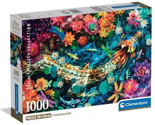 Clementoni puzzle 1000 pièces Koi River casse-tête adultes
