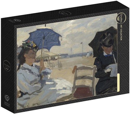 Grafika Claude Monet - The Beach at Trouville, 1870 - 1000 Teile-2