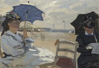 Grafika Claude Monet - The Beach at Trouville, 1870 - 1000 Teile