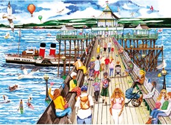 Gibsons legpuzzel Clevedon Pier - 1000 stukjes puzzel speelgoed