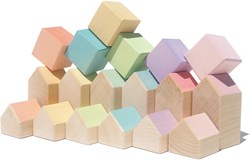 Ocamora jouet en bois Houses and Cubes éducatif Montessori