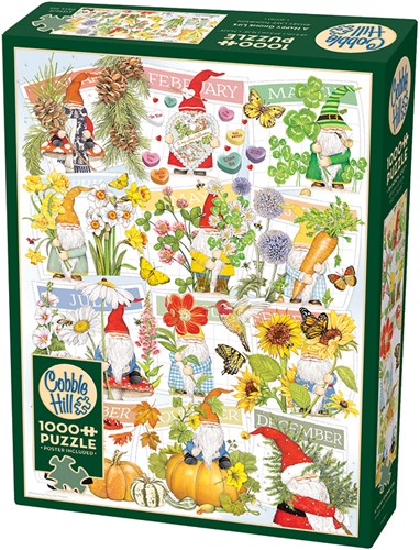 Cobble Hill puzzle A Happy Gnome Life - 1000 pièces de plaisir-2