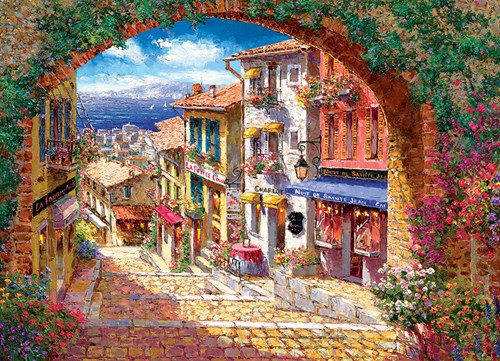 Cobble Hill puzzle paysage Archway to Cagnes 500 pièces