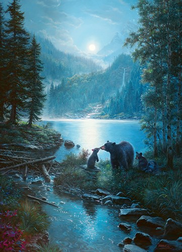 Cobble Hill puzzle Bear Night - puzzle 1000 pièces adultes