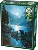 Cobble Hill puzzle Bear Night - puzzle 1000 pièces adultes-2