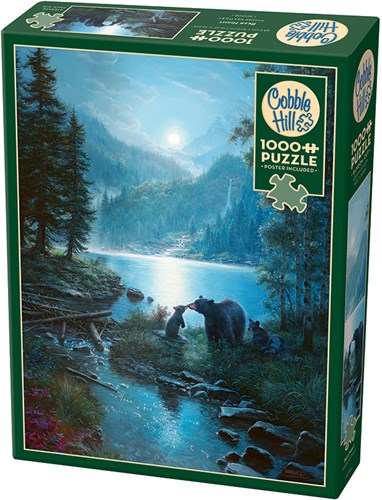 Cobble Hill puzzle Bear Night - puzzle 1000 pièces adultes-2