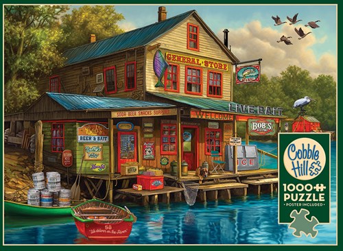 Cobble Hill legpuzzel Bob's Beer & Bait - 1000 stukjes puzzelplezier