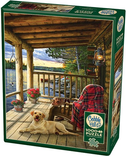 Cobble Hill puzzle Cabin Porch - 1000 pièces puzzle nature-2