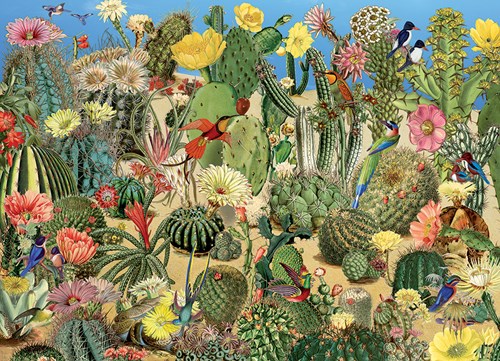 Cobble Hill legpuzzel cactus tuin - 1000 stukjes puzzel volwassenen