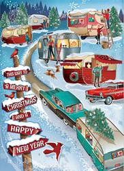 Cobble Hill kerst puzzel - 1000 stukjes legpuzzel camper winter