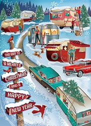 Cobble Hill kerst puzzel - 1000 stukjes legpuzzel camper winter