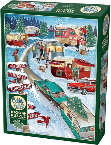 Cobble Hill kerst puzzel - 1000 stukjes legpuzzel camper winter-2