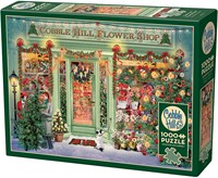 Cobble Hill puzzle de Noël 1000 pièces Christmas Flower Shop jeu-2