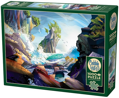 Cobble Hill legpuzzel Coastal Waves - 1000 stukjes puzzelplezier-2