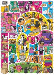 Cobble Hill puzzle Doodlecats - puzzle chat 1000 pièces