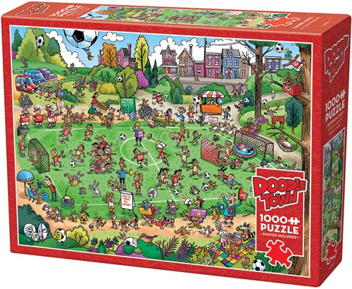 Cobble Hill puzzle DoodleTown Offside Antics puzzle 1000 pièces-2