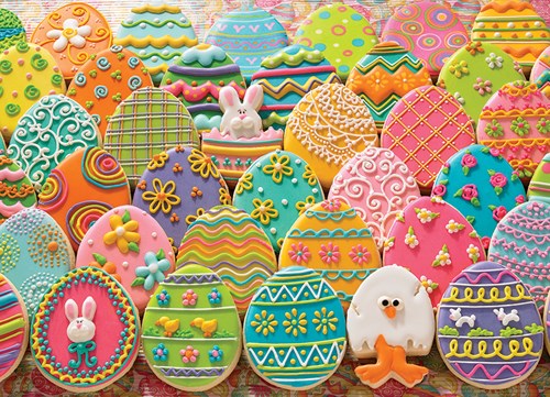 Cobble Hill puzzle œufs de Pâques - puzzle 1000 pièces pour adultes