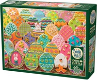 Cobble Hill puzzle œufs de Pâques - puzzle 1000 pièces pour adultes-2