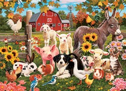 Cobble Hill legpuzzel Family Farm - 350 stukjes - kleurrijk speelgoed