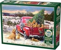 Cobble Hill legpuzzel 1000 stukjes Family Outing honden puzzel-2