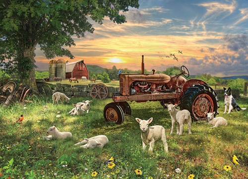 Cobble Hill puzzle Field at Sunrise - 1000 pièces paysage coloré